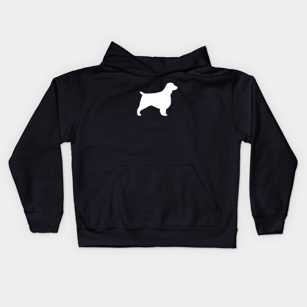 Field Spaniel Silhouette Kids Hoodie by Coffee Squirrel